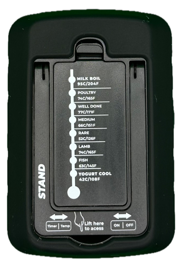 yogurt thermometer back with stand closed